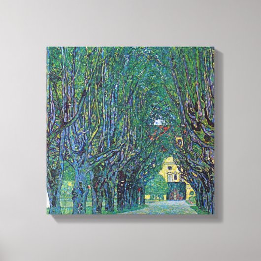 Avenue in Schloss Kammer Park door Gustav Klimt Canvas Afdruk (Voorkant)