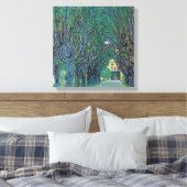Avenue in Schloss Kammer Park door Gustav Klimt Canvas Afdruk (Insitu (Slaapkamer))