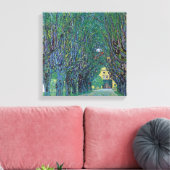 Avenue in Schloss Kammer Park door Gustav Klimt Canvas Afdruk (Insitu (Woonkamer))