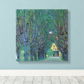 Avenue in Schloss Kammer Park door Gustav Klimt Canvas Afdruk (Insitu (Houten vloer))