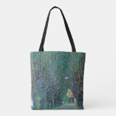 Avenue in Schloss Kammer Park door Gustav Klimt Tote Bag (Achterkant)