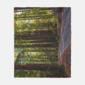 Avenue of Giant Redwood California Fleece Deken (Voorkant)