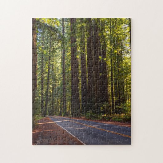 Avenue of Giant Redwood California Legpuzzel (Verticaal)