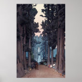 Avenue of Japans Cedar Trees Repro. Kunst Poster (Voorkant)