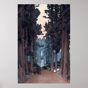 Avenue of Japans Cedar Trees Repro. Kunst Poster