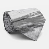 Avenue of Oaks Grayscale Stropdas (Opgerold)