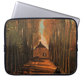 Avenue of Poplars in de herfst, Vincent van Gogh. Laptop Sleeve