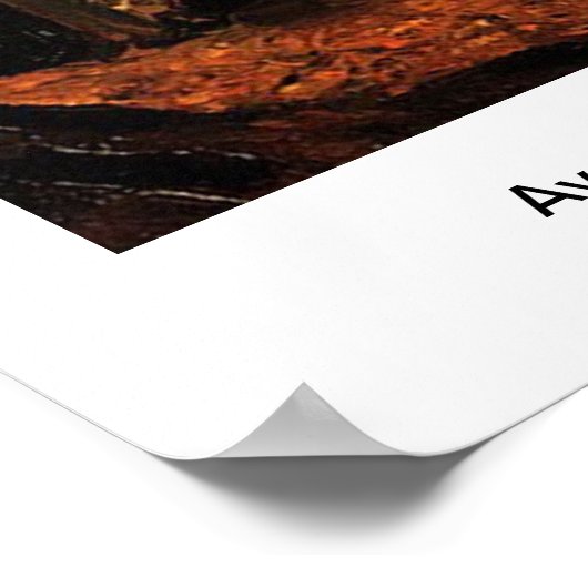 Avenue of Poplars in de herfst, Vincent van Gogh.  Poster (Hoek)