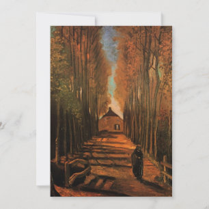 Avenue Poplars in het najaar door Vincent van Gogh