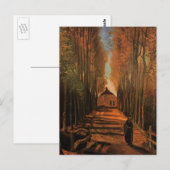 Avenue Poplars in het najaar door Vincent van Gogh Briefkaart (Voorkant / Achterkant)