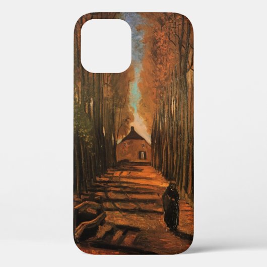 Avenue Poplars in het najaar door Vincent van Gogh Case-Mate iPhone Case (Achterkant)