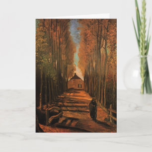 Avenue Poplars in het najaar door Vincent van Gogh Kaart