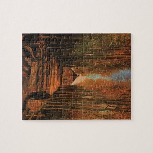 Avenue Poplars in het najaar door Vincent van Gogh Legpuzzel (Horizontaal)