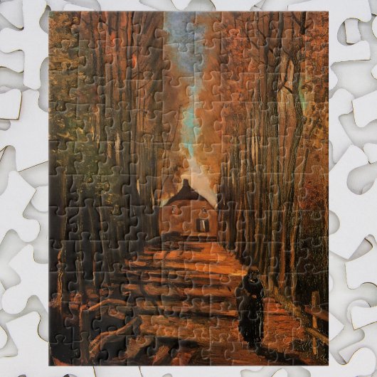 Avenue Poplars in het najaar door Vincent van Gogh Legpuzzel