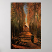 Avenue Poplars in het najaar door Vincent van Gogh Poster (Voorkant)