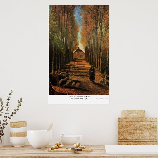 Avenue Poplars in het najaar door Vincent van Gogh Poster (Keuken)
