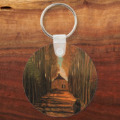 Avenue Poplars in het najaar door Vincent van Gogh Sleutelhanger (Voorkant)