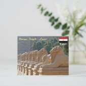 Avenue Sphinxes in Karnak Temple - Egypte Briefkaart (Staand voorkant)
