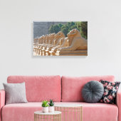 Avenue Sphinxes in Karnak Temple - Egypte Canvas Afdruk (Insitu (Woonkamer))