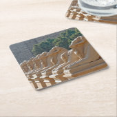 Avenue Sphinxes in Karnak Temple - Egypte Kartonnen Onderzetters (Schuin)