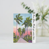 Avenue Stomme Royal Palms in Florida Briefkaart (Staand voorkant)