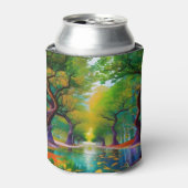 Avenue Trees najaarsbladeren Blikjeskoeler (Blikje Voorkant)