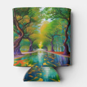 Avenue Trees najaarsbladeren Blikjeskoeler (Achterkant)