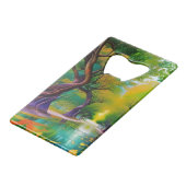 Avenue Trees najaarsbladeren Creditkaart Flessenopener (Achterkant Gekanteld)