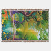 Avenue Trees najaarsbladeren Deken (Voorkant)