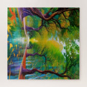 Avenue Trees najaarsbladeren Legpuzzel (Horizontaal)