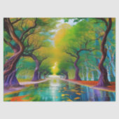 Avenue Trees najaarsbladeren Tissuepapier (Voorkant)