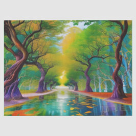 Avenue Trees najaarsbladeren Tissuepapier