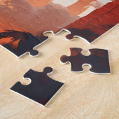 Avenue van de Baobabs Madagascar Art Vintage Legpuzzel (Zijkant)