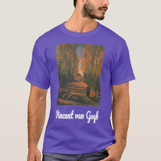 Avenue Van Gogh Poplars in Autumn Retro Vintag T-shirt