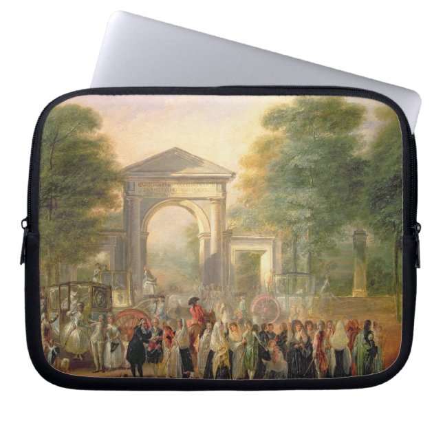Avenue voor de botanische tuinen in Madrid, 178 Laptop Sleeve (Voorkant)