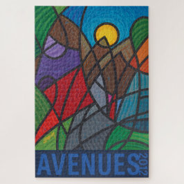AVENUES 2012 (tekst) Puzzle by Darin Jones Legpuzzel