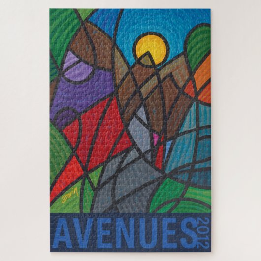 AVENUES 2012 (tekst) Puzzle by Darin Jones Legpuzzel (Verticaal)