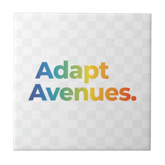 Avenues aanpassen, tegeltje (Voorkant)