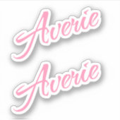 Averie naam x2 sticker (Voorkant)