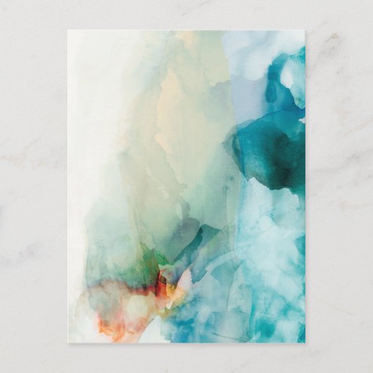 Aversion - Blue Waterverf Briefkaart (Voorkant)