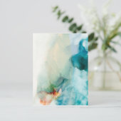 Aversion - Blue Waterverf Briefkaart (Staand voorkant)