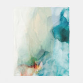 Aversion - Blue Waterverf Fleece Deken (Voorkant)