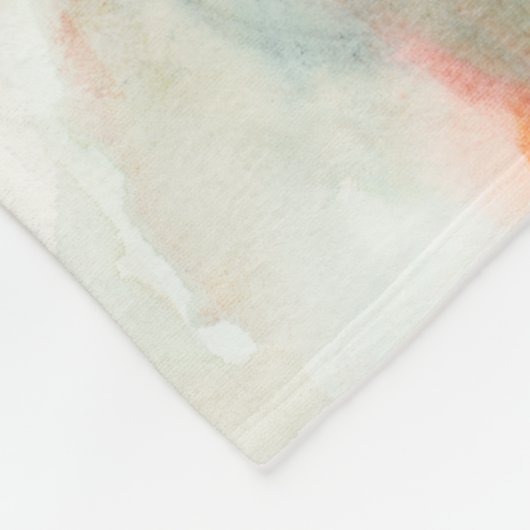 Aversion - Blue Waterverf Fleece Deken (Hoek)