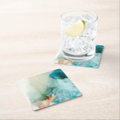 Aversion - Blue Waterverf Kartonnen Onderzetters (Insitu)