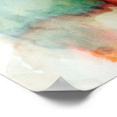 Aversion - Blue Waterverf Poster (Hoek)