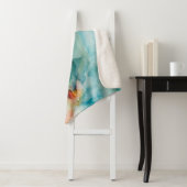 Aversion - Blue Waterverf Sherpa Deken (In situ)