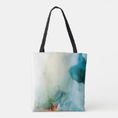 Aversion - Blue Waterverf Tote Bag (Achterkant)
