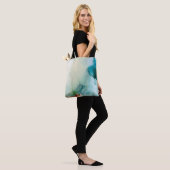 Aversion - Blue Waterverf Tote Bag (Op model)