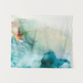 Aversion - Blue Waterverf Wandkleed (Voorkant (horizontaal))