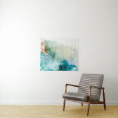 Aversion - Blue Waterverf Wandkleed (In Situ (horizontaal))